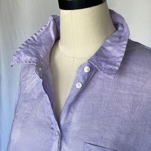 GAP 100% Linen Boyfriend shirt size XL